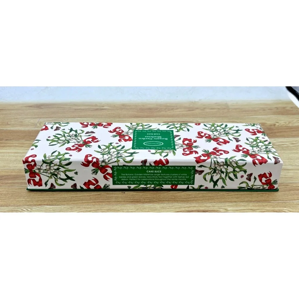 Portmeirion Botanic Garden Serving Cake Slice Mistletoe Porcelain Handle‎ NEW